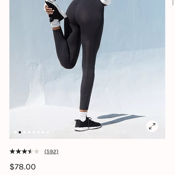 Free People Movement high-rise 7/8 length Good Karma Leggings (black) - Picture 8 of 9